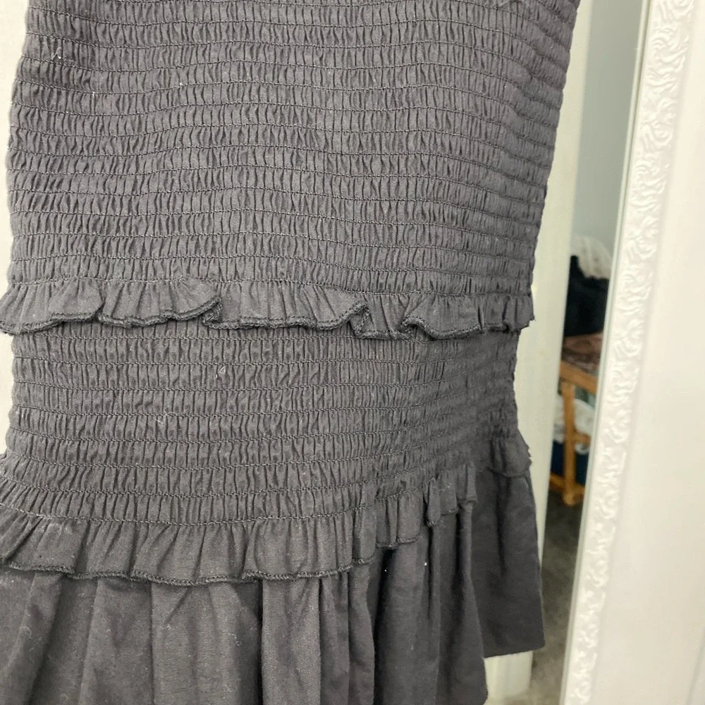NWT HYFVE Tie Strap Smocked Mini Dress - Picture 4 of 8